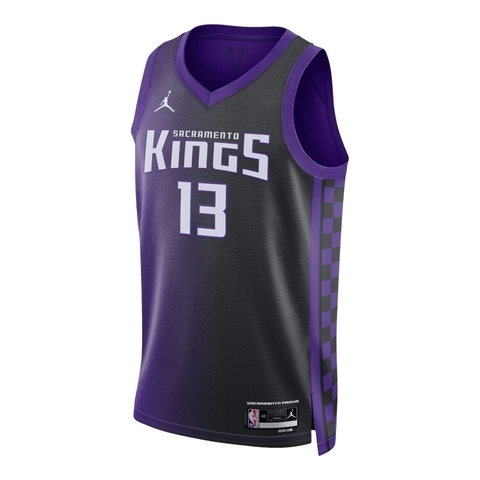 Camiseta Regata NBA Sacramento Kings - Statement Edition - Masculina Jordan - Preta e roxa