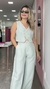 CONJUNTO BICOLOR - CALÇA PANTALONA E COLETE na internet