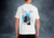 Remera blanca Estampada Gojo Oversize