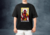 Remera Negra Estampada Deadpool Marvel Jesus