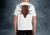 Remera Blanca estampada Dragones House of the dragons.