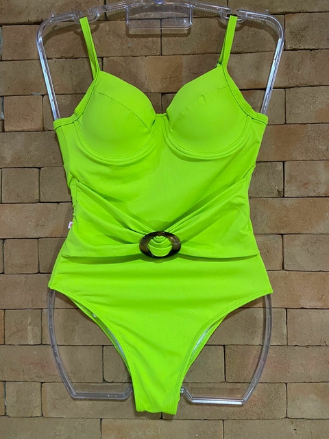 Maiô Fivela com Bojo verde limonade - comprar online