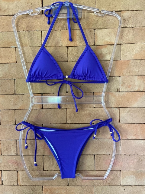 Calcinha Lacinho com Empina Bumbum azul - comprar online