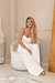 Calça Pantalona Forrada + Blusa de Alcinha Elegante na internet