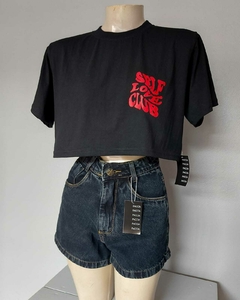 Cropped preto
