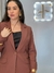 BLAZER PEROLA MARROM - Flavia Ferrer