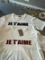 T-SHIRT JE T’AIME OFF WHITE na internet