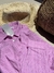 CAMISA TEXTURIZADA COM MANGA ROSA - comprar online