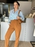 CALÇA ALFAIATARIA MAY CARAMELO - Flavia Ferrer