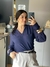 CAMISA DECOTE V AZUL MARINHO - comprar online