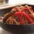 Salteado de lomo teriyaki con verduras al wok