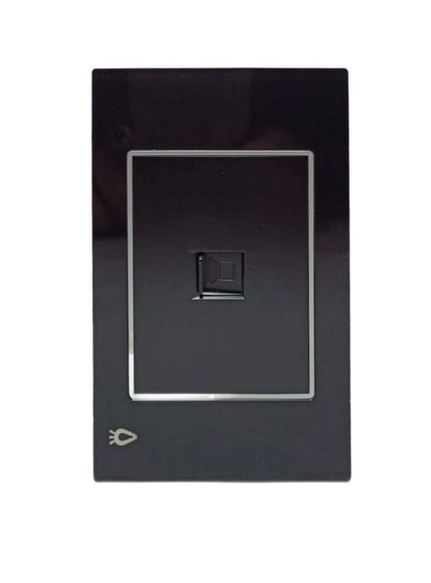 Toma RJ45 Linea Black Mirror (internet) - comprar en línea