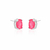 Brinco Fusion Rosa Oval - Prata 925 - comprar online