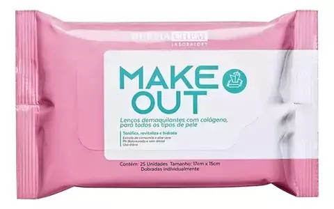 LENÇO DEMAQUILANTE COM COLÁGENO