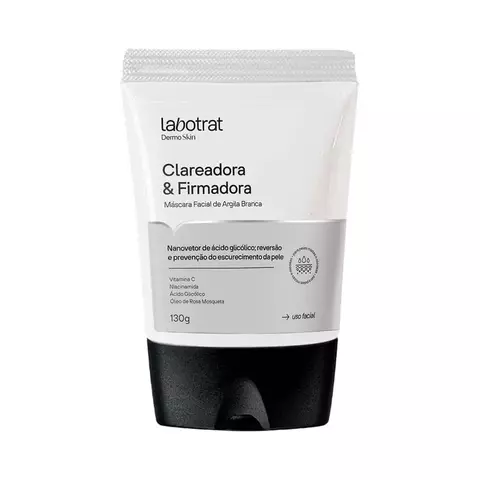 MASCARA FACIAL ARGILA BRANCA CLAREADORA E FIRMADORA DERMO SKIN 130G LABOTRAT
