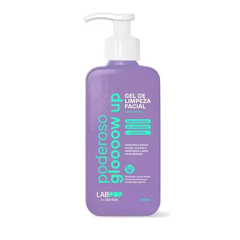 GEL DE LIMPEZA FACIAL PODEROSO GLOW UP - 240ML LABOTRAT-LABPOP