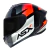 Imagem do CAPACETE ASX DRAKEN STRIKER FOSCO PRETO/GRAFITE/VERMELHO
