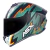 Imagem do CAPACETE ASX DRAKEN THUNDER FOSCO PRETO/VERDE/LARANJA