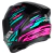 CAPACETE ASX CITY ARROW BRILHO PRETO/TIFFANY/ROXO - loja online