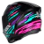CAPACETE ASX CITY ARROW BRILHO PRETO/TIFFANY/ROXO - loja online
