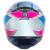 CAPACETE ASX EAGLE FAST BRILHO BRANCO/ROSA/AZUL - Rota Moto Pecas