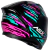 CAPACETE ASX CITY ARROW BRILHO PRETO/TIFFANY/ROXO na internet