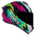 CAPACETE ASX DRAKEN THUNDER BRILHO PRETO/ROSA/TIFFANY - comprar online