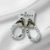 Brinco Base Orgânica com Pérolas de Água Doce (banho ouro 18K 750 com banho de prata) - comprar online