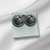 Brinco Botão Trabalhado (banho ródio branco) - comprar online