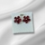 Brinco Flor Rubi (banho ouro 18K 750) - comprar online