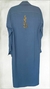 Chemise Azul Jeans Com Aplique Ramo Dourado