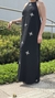 Vestido Frente Única Preto com Aplique na internet