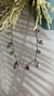 Colar Nossa Senhora com penduricalhos no ródio Branco