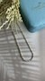 Riviera de 3p com 3mm e 42cm fecho joia no banho Ouro - comprar online