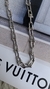 Choker em elos Graduados 38cm no banho Ródio Branco