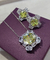 Conjunto Luxo Yellow Citrino cravejado com zirconias no banho Rodio Branco