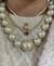 Colar Malha com pingente pink no banho dourado na internet