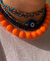 Colar/Pulseira com Olho Grego de Murano Azul Escuro no banho Ouro na internet