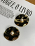 Brinco Orgânico Martelado com pérola no Banho Ouro - comprar online