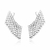 Ear Cuff de Franjas Cravejadas no Banho Ródio Branco - comprar online