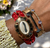 Pulseira Maxi búzios com detalhes de crochê vermelho na correntaria no banho Ouro - comprar online