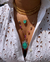 Colar Luxo Maxi cabochão em Esmeralda Colombiana no banho Ouro