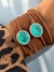 Colar/Pulseira de amarração Boho Camel com Esmeralda Colombiana no Ródio Branco na internet
