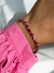 Pulseira Riviera em gotas Turmalina Pink no banho Ródio Branco