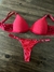 Conjunto soft algodon con encaje - ROJO