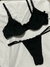 conjunto con aro de algodon - NEGRO