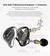 Fone de ouvido híbrido, headset de metal - loja online