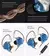 Fone de ouvido híbrido, headset de metal
