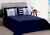 Cobreleito marinho Queen Com Almofadas Decorativas Marinho