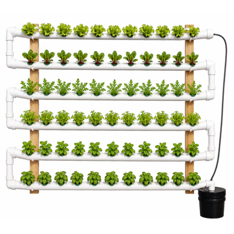 Sistema Hidropónico NFT 72 Plantas - Kit Completo